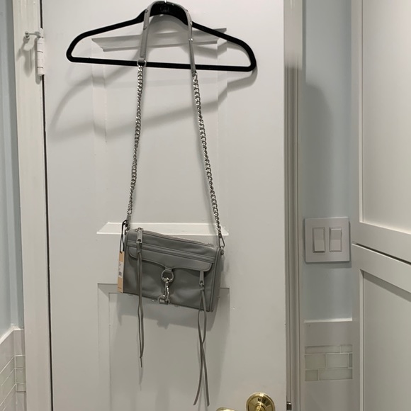 Rebecca Minkoff Grey Leather Crossbody Bag - Picture 1 of 2